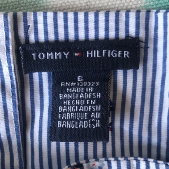 Tommy Hilfiger Floral Stripe Print Tunic Top - Picture 6 of 11